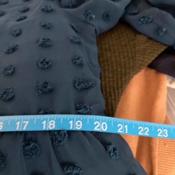 Kirundo Dress Womens Sz M Teal Blue A Line Mini Flowy‎ Sheer Textured New - Picture 10 of 10